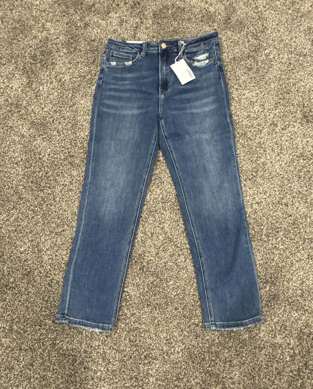 Vervet Shirley Super High-Rise Stretch Slim Straight Jeans Size 30